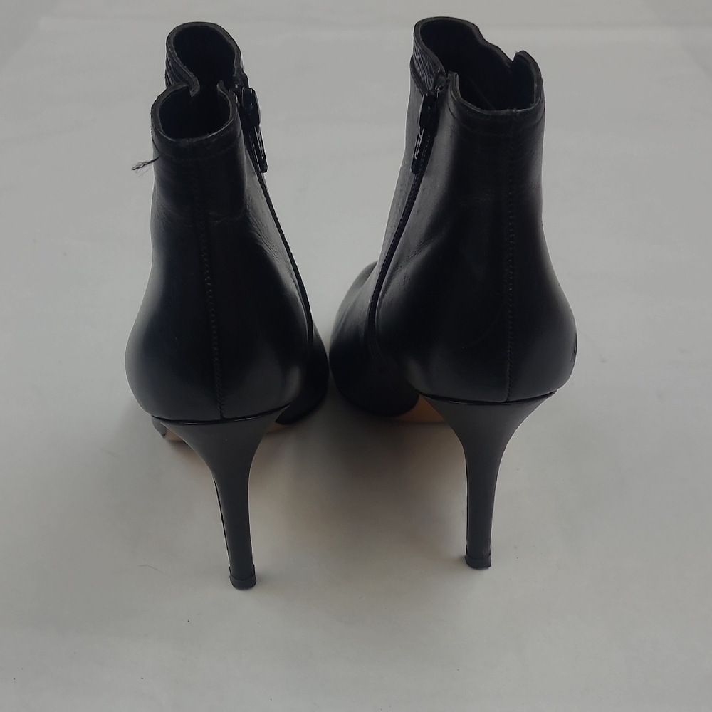 Coach Black Leather Pointed Toe Boots Size 7.5 - Picture 6 of 11